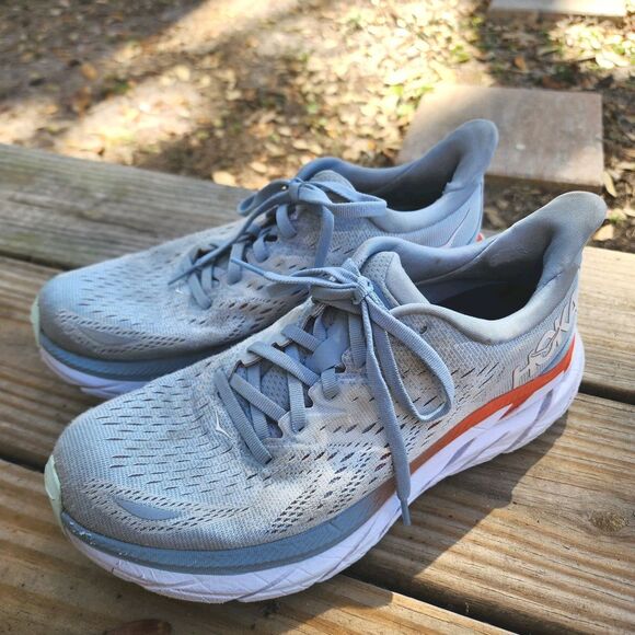 Hoka One One Shoes - Size 7.5 - Hoka One One Clifton 8‎ Blue Fog  Womens